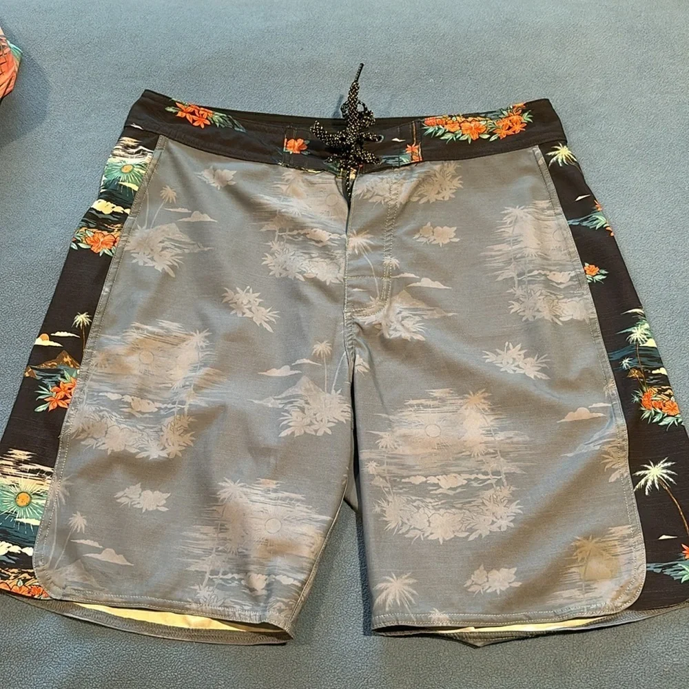 5 Rip Curl men’s board shorts.